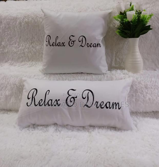 Relax and Dream White Pillows - main view