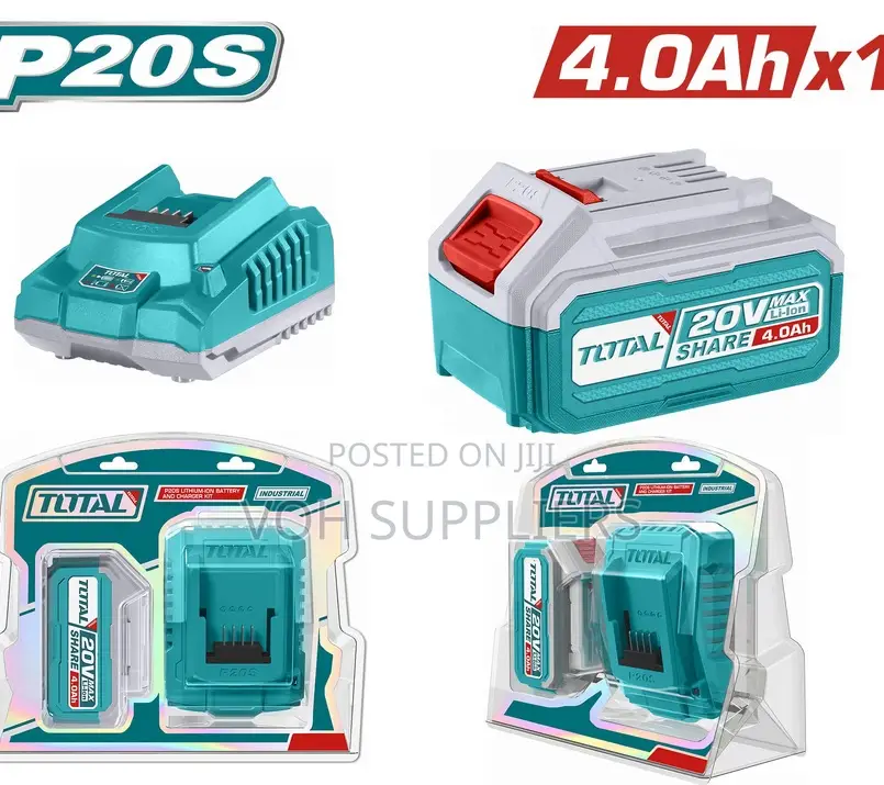 Total TFBCPK1214 P20S Lithium-Ion Battery and Charger Kit
