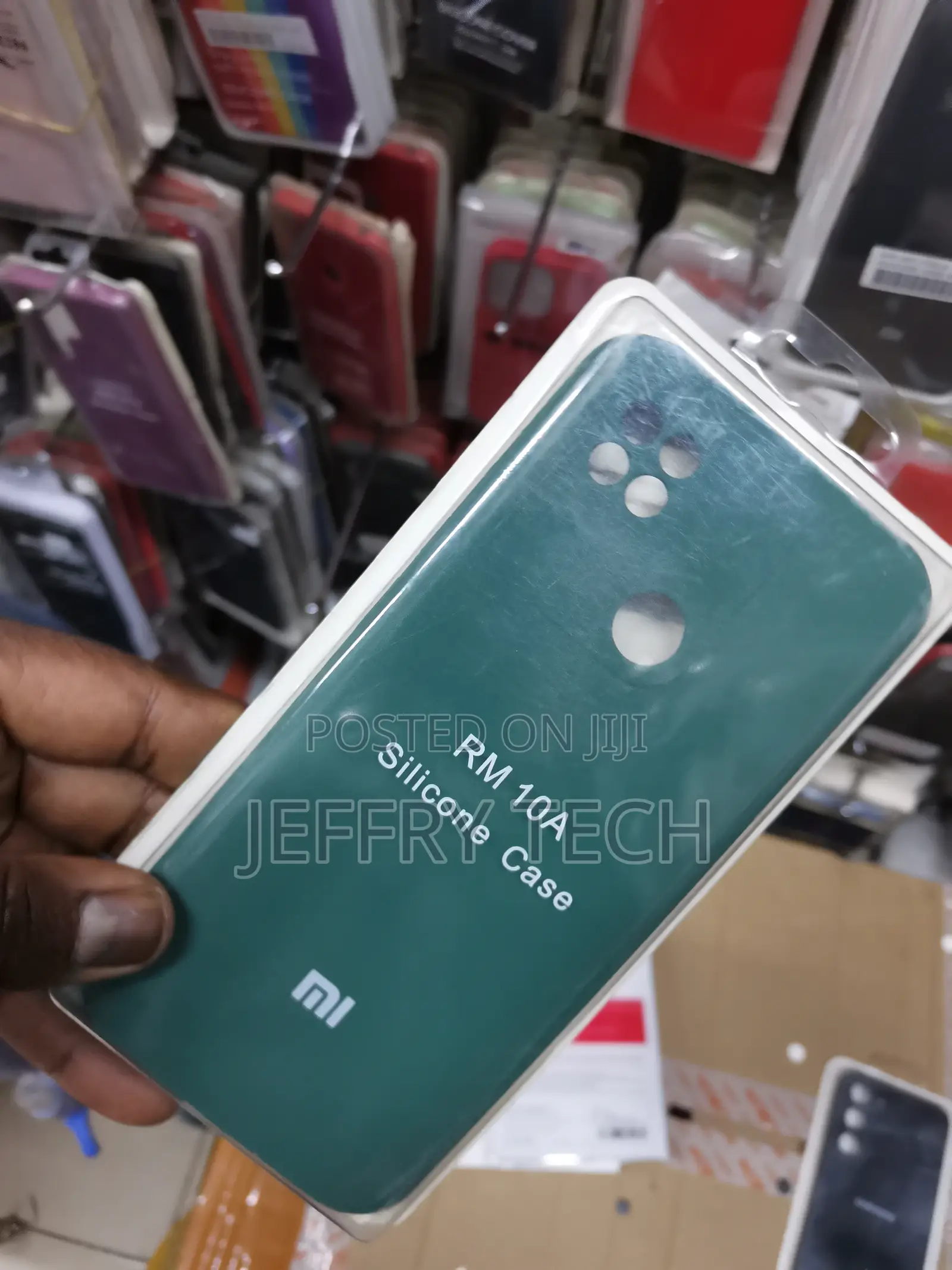 Green Silicone Cases for Xiaomi Redmi 10asoft Shockproof