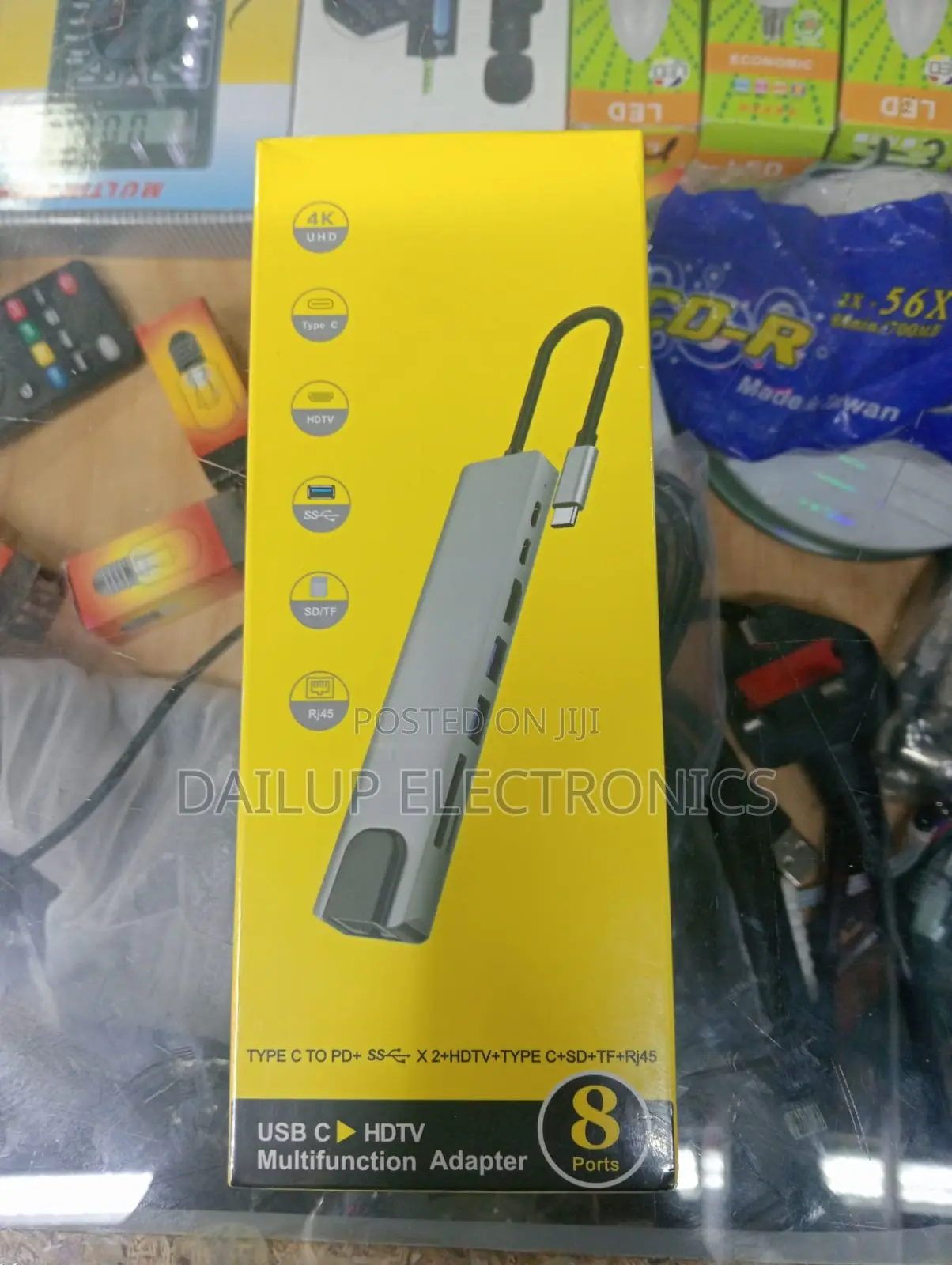 USB C to HDTV Adapter 8 Ports