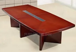 2.4M Mahogany Conference Table