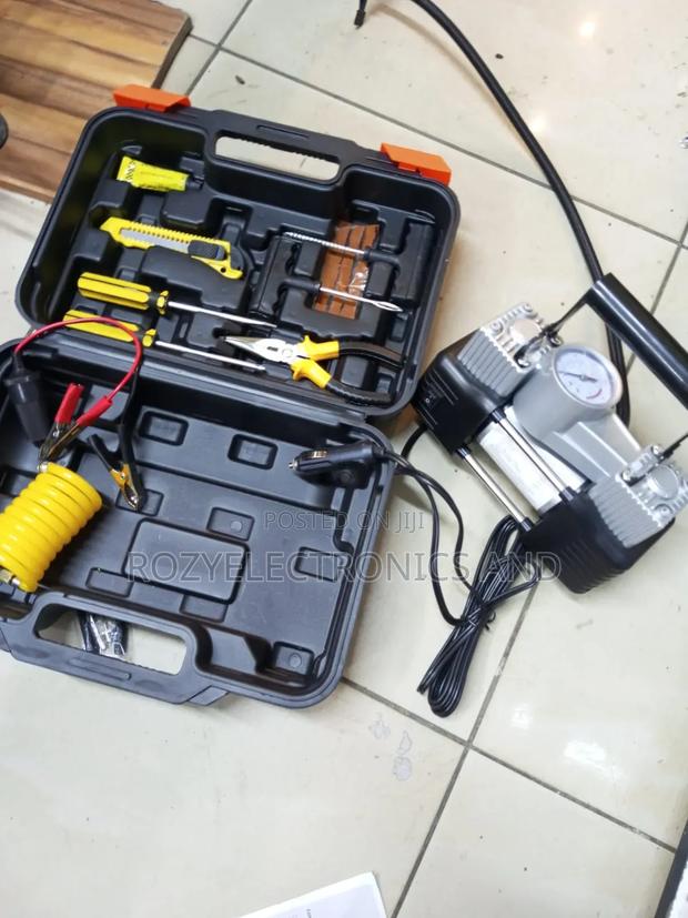 Portable Air Compressor With Tire Repair Kits