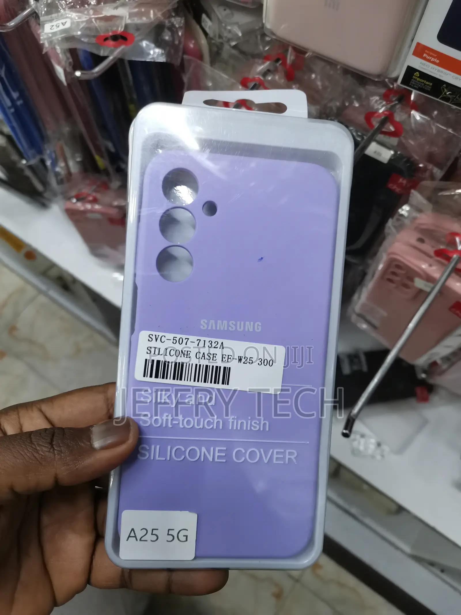 Official Soft Silicone Lavender Case - For Samsung A25 5G