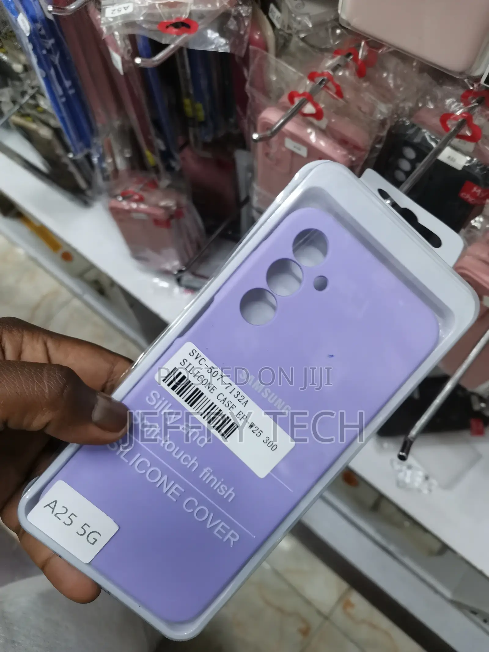 Official Soft Silicone Lavender Case - For Samsung A25 5G