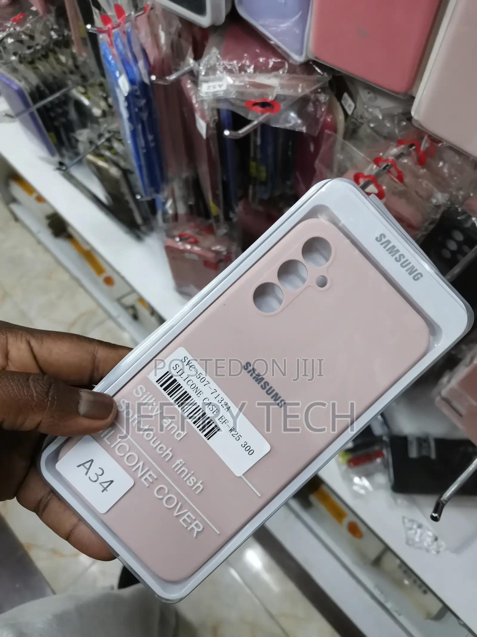 Pink Liquid Siliconesamsung A34 5G Phone Case Soft Flexible