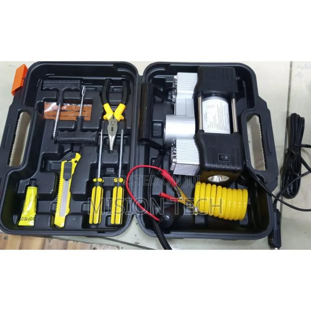 Portable Car Compreesor Kit Double Cylinder Tyre Kit - main view