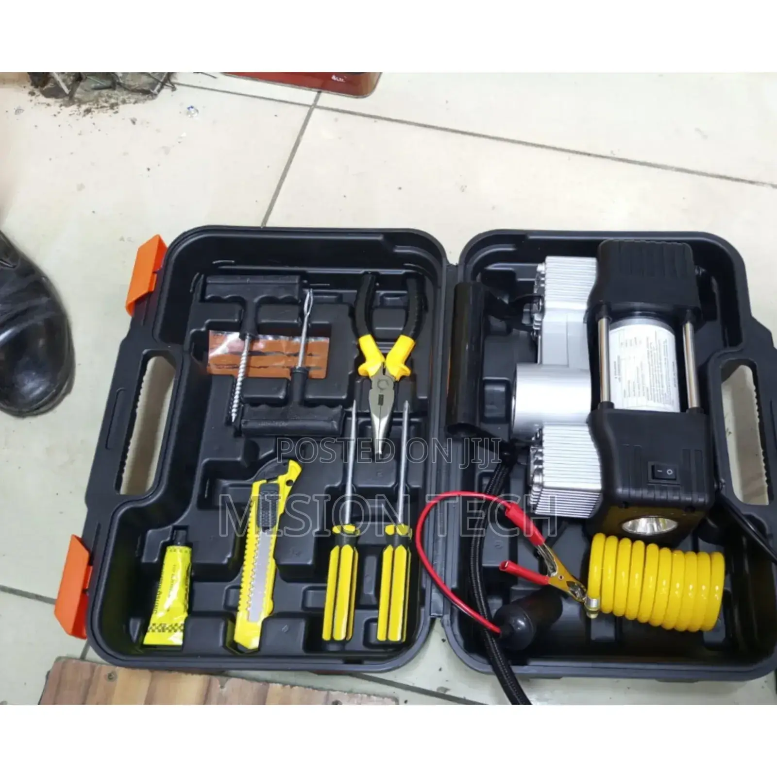 Portable Double Cylinder Car Air Compressor Tire Repair Kits