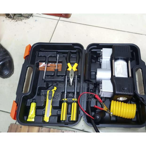Portable Double Cylinder Car Air Compressor Tire Repair Kits