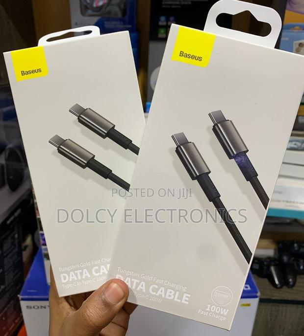 Baseus Tungsten Gold USB-C to USB-C Cable 100W(1m) - thumbnail 2