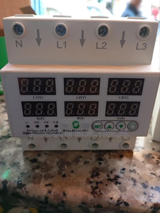 3-Phase Four-Wire Over and Under Voltage Protector 63A