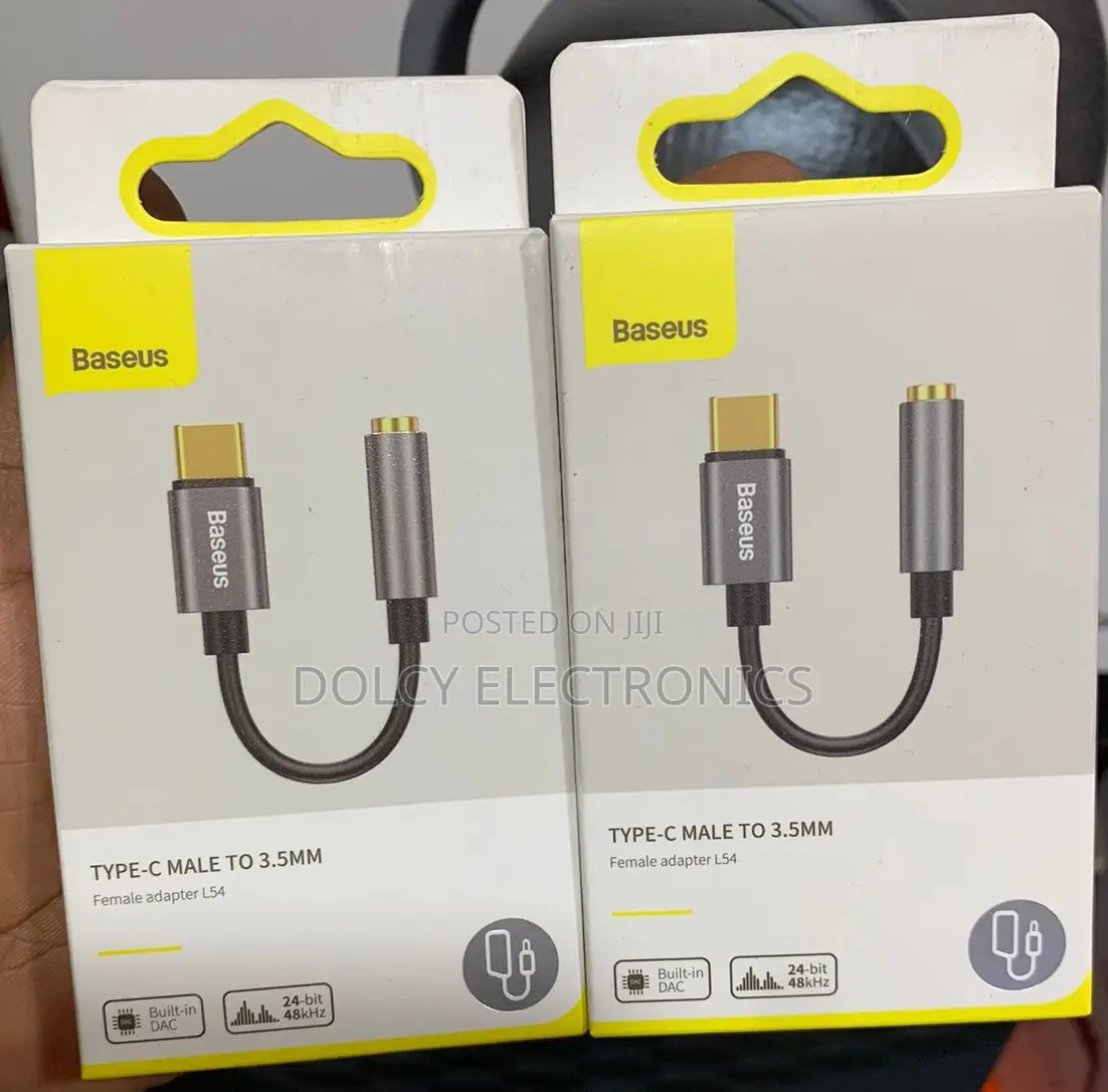 Baseus Type-C Male to 3.5mm Female Adapter L54 Black