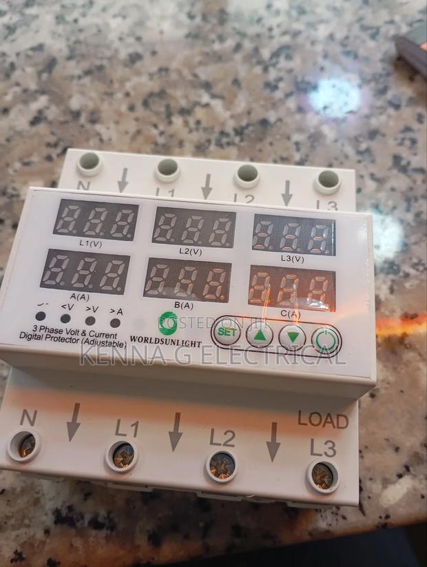 Over Voltage , Under Voltage and Current Protector 63A