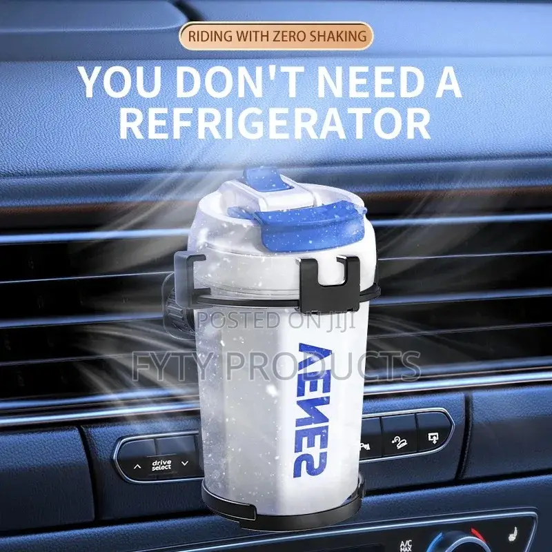 2 In 1 Vent Portable Folding Car Cup Phone Holder