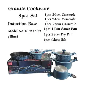 Granite Cookware 9pcs Set Induction Base