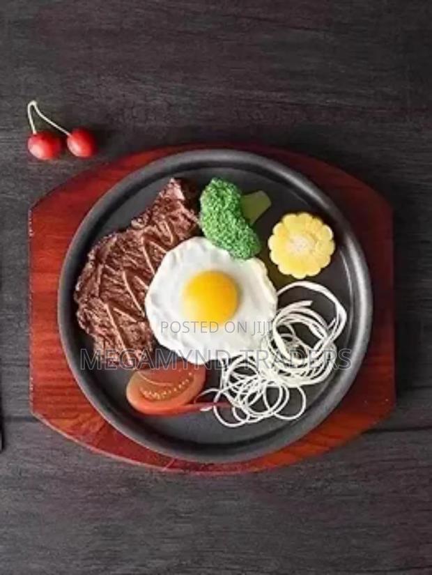 Hot Sizzling Plate+Bamboo Holder - thumbnail 2