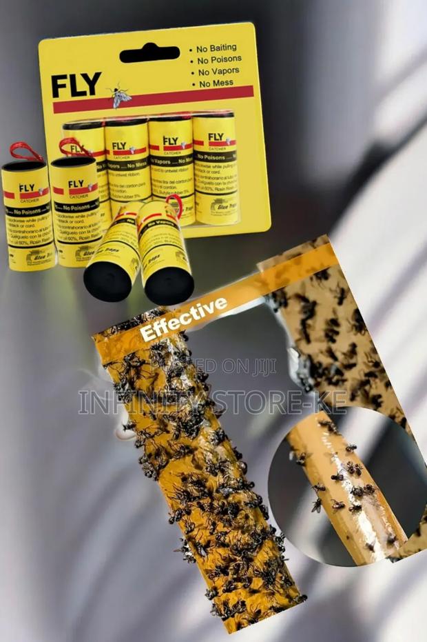 Effective 4pcs Sticky Ribbon Fly Killer /Catcher - main view