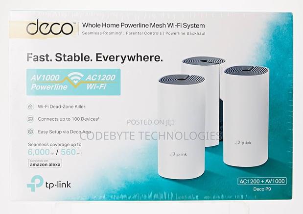 Tp-Link Deco P9 AC1200 + AV1000 Whole Home Hybrid Mesh Wifi - main view