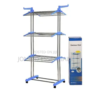 3-Tier Folding Drying Rack With Two Wings