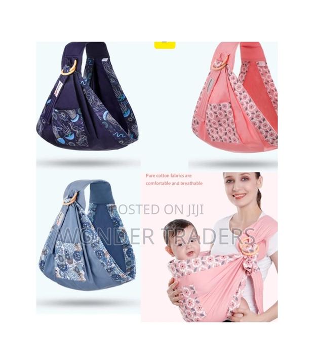 Baby Sling Carrier Breathable and Protects Baby Spine - main view