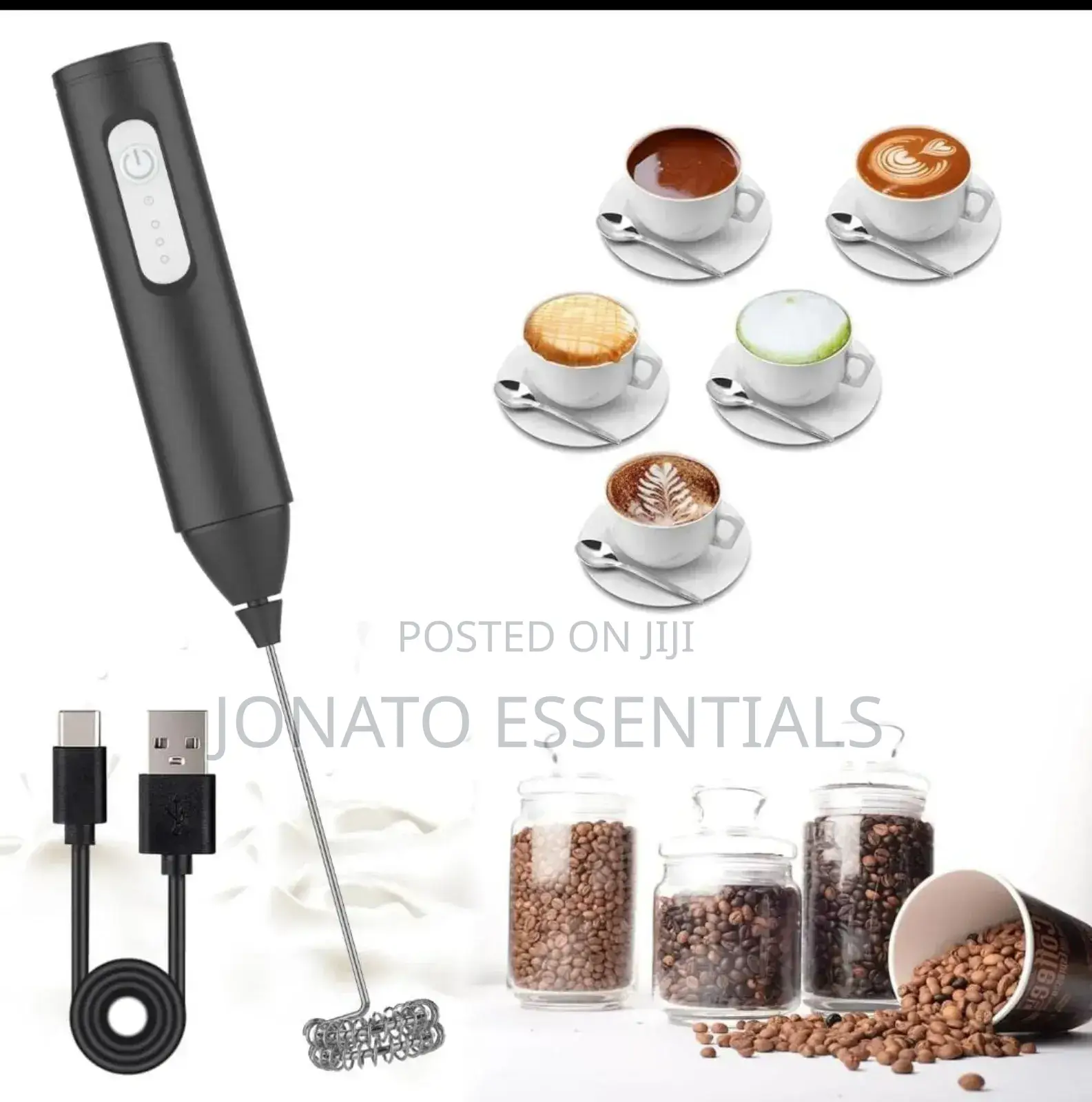 Rechargeable Milk Frother and Mixer