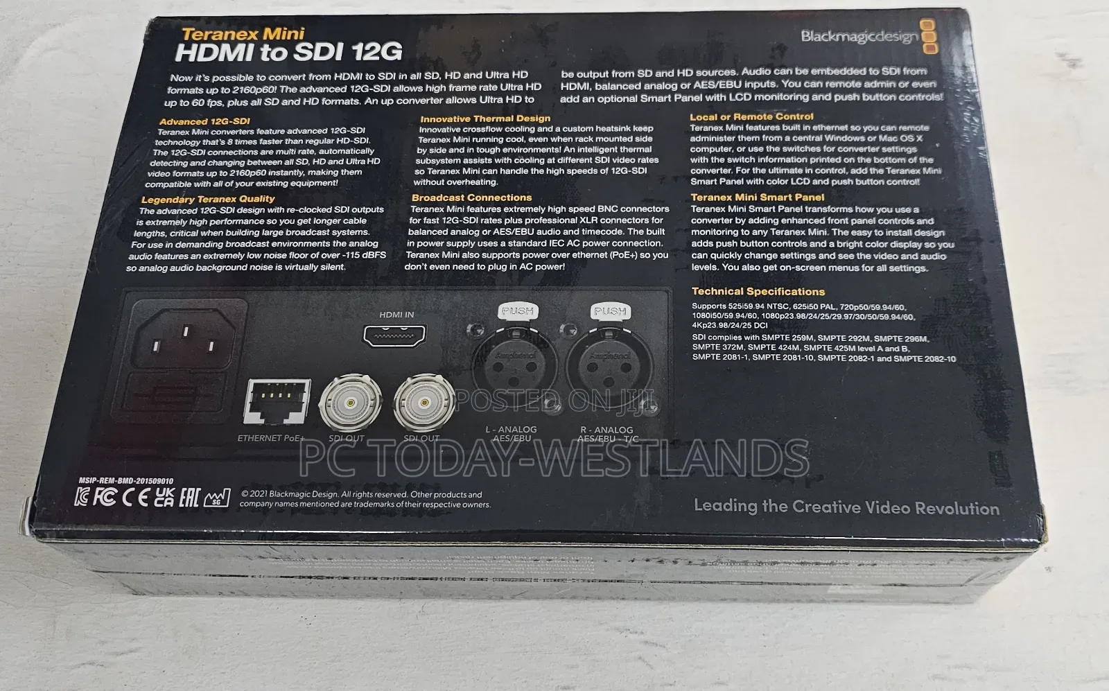 Blackmagic Design Teranex Mini HDMI To SDI 12G Converter