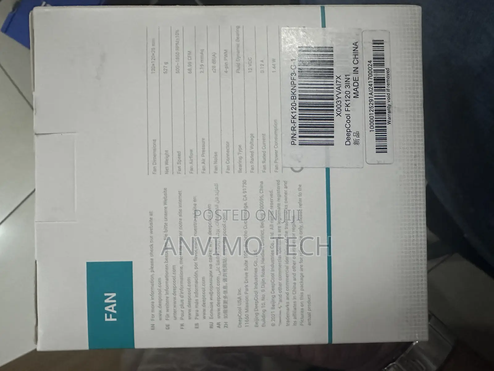 Deepcool Fan FK120 3 in 1 PWM 120mm