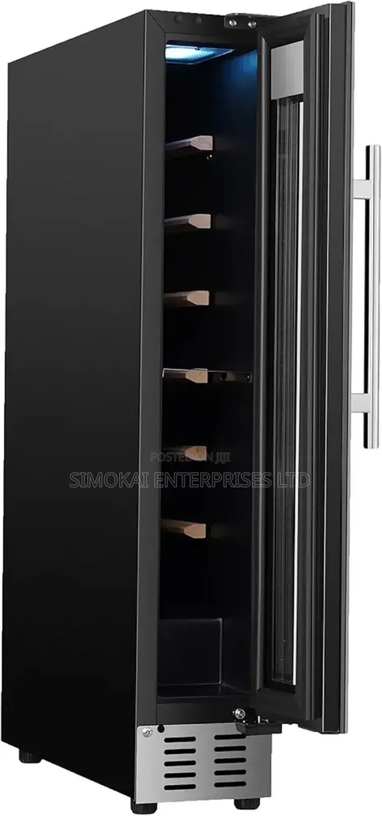 Super-Slim 9 Bottle Wine Refrigerator in Black