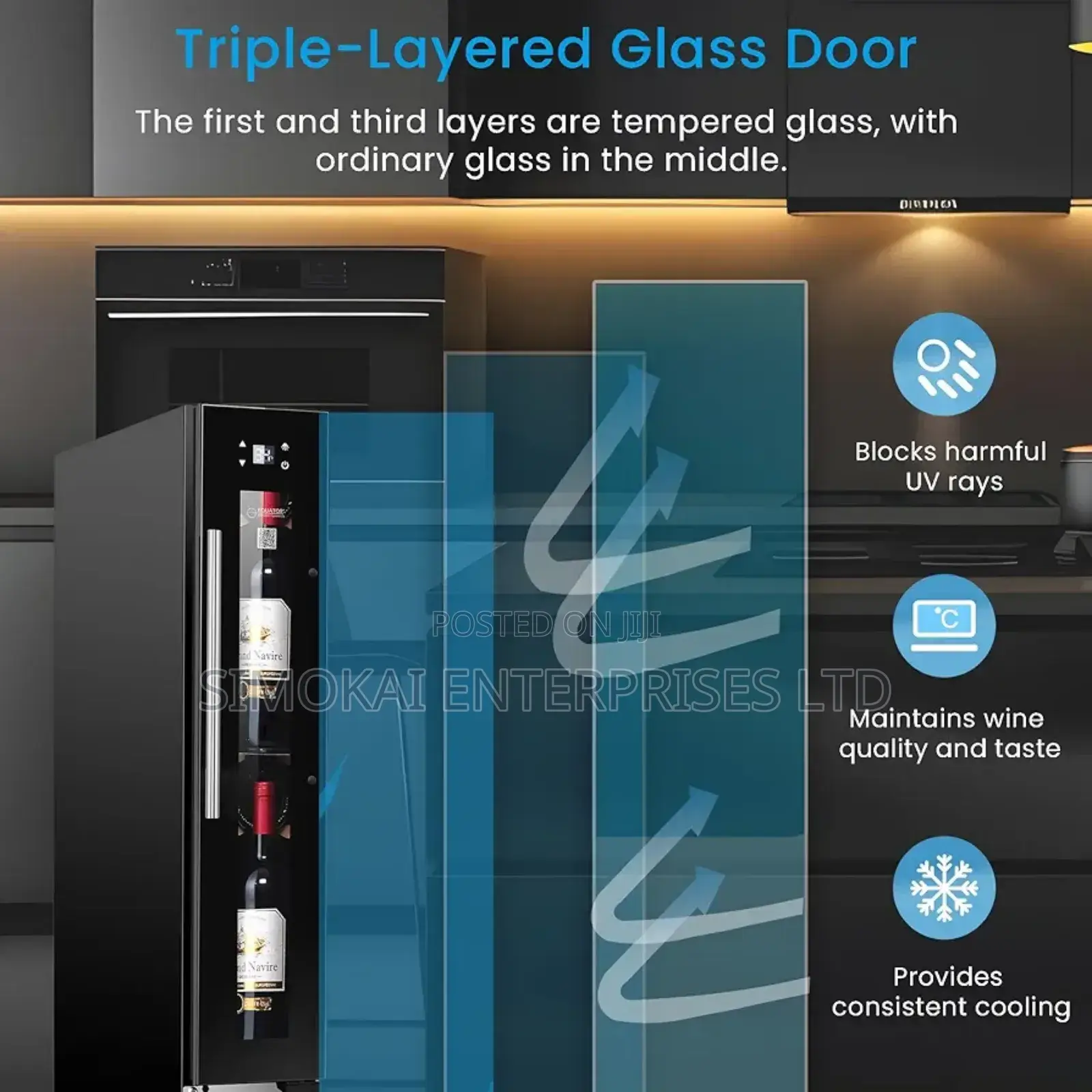 Super-Slim 9 Bottle Wine Refrigerator /Chiller