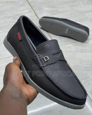 Black Diesel Loafers Shoes for Men - thumbnail 2