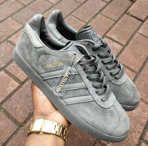Gray Adidas Gazelle Sneakers Shoes for Men