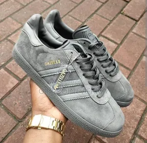 Gray Adidas Gazelle Sneakers Shoes for Men