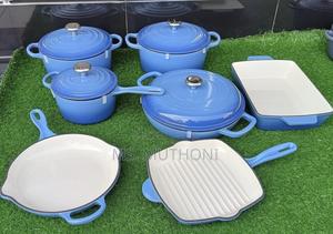 Blue  * *Enamel Cast Iron Cooking Pots* - thumbnail 2