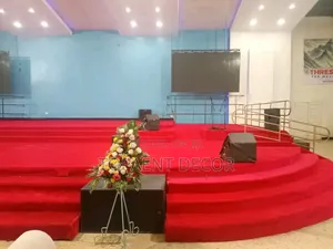 Vip Blood Red Altar Wall to Wall Carpets