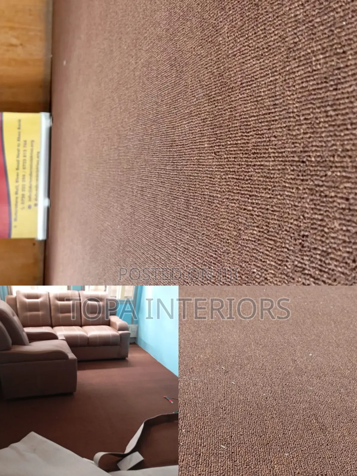 Brown Wide Width Office Floor Carpets Church Floor Carpets