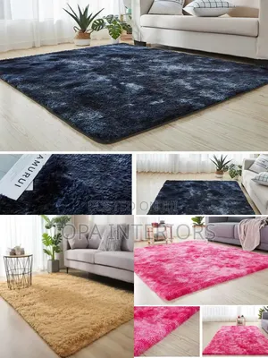 Elegant Light Fluffy Carpets Living Room and Bedroom Rugs