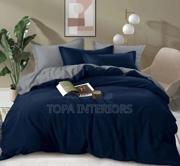 Navy Blue King Size Cotton Duvet Covers 2 Sided Duvet Covers