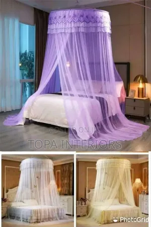 Luxury Ceiling Hook Round Mosquito Nets With Canopy Top