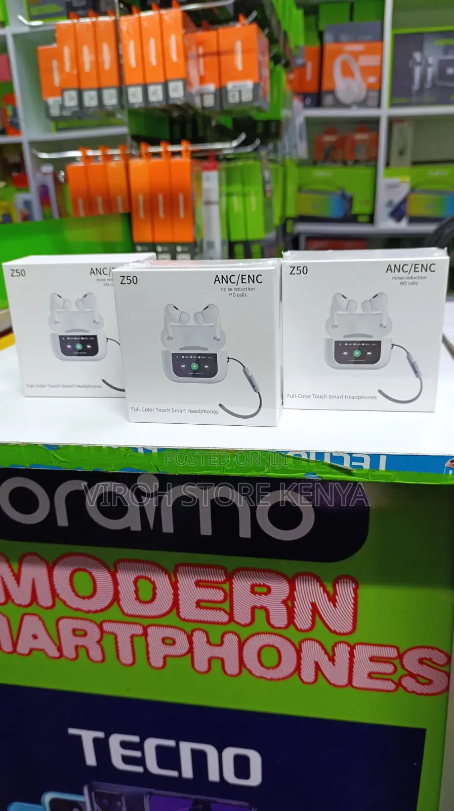 Amaya Z50 Earbuds With Touch Display and ANC