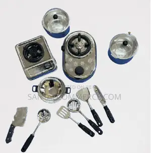 Kids Kitchen Silver Cooking Set Toy
