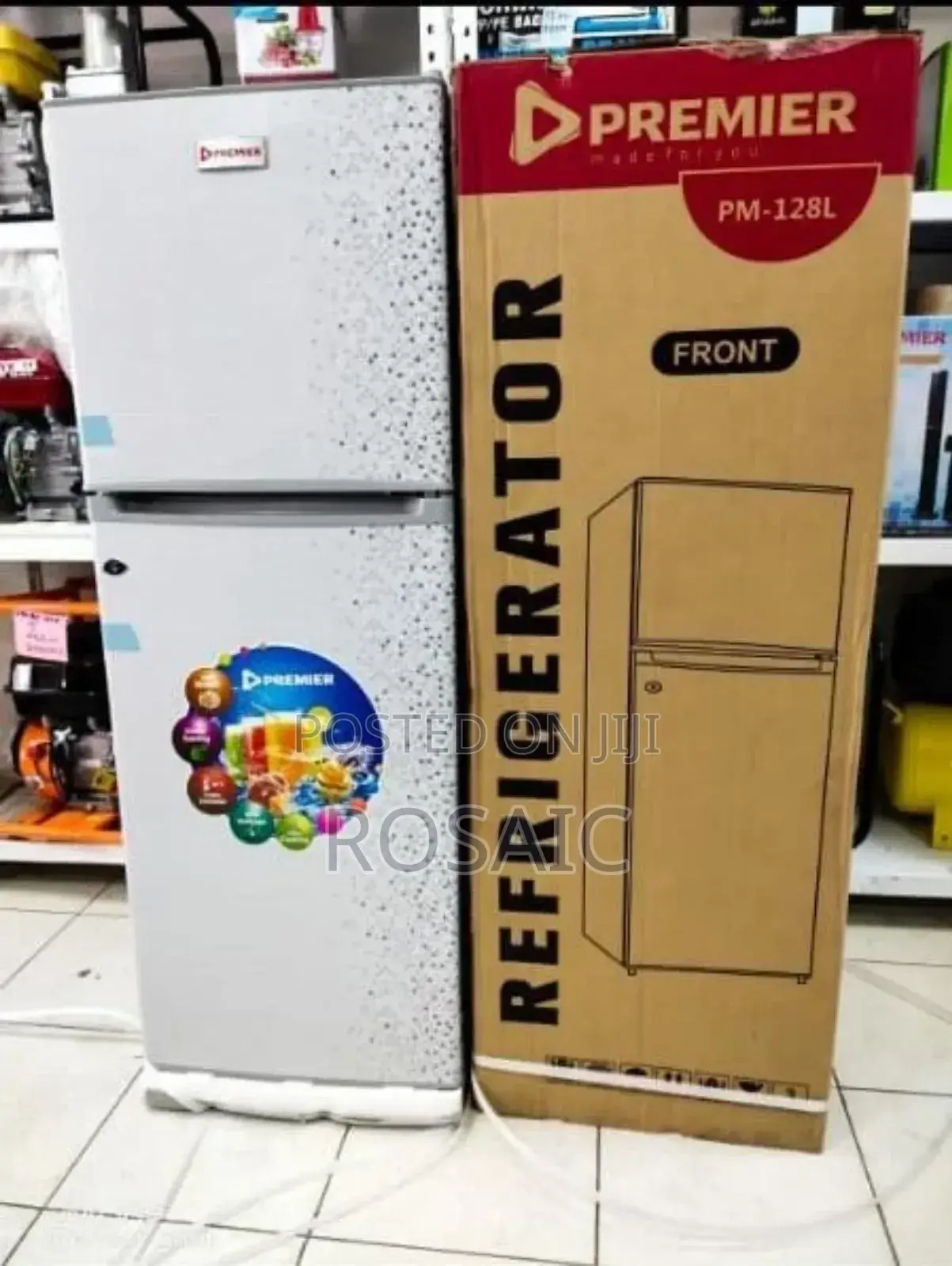 Premier 138L Double Door Fridge