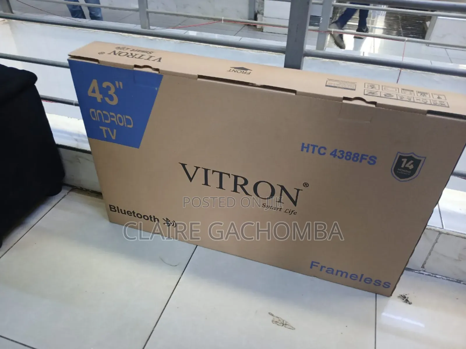Vitron 43 Inch Smart Tv Android, Frameless, Inbuilt Decorder
