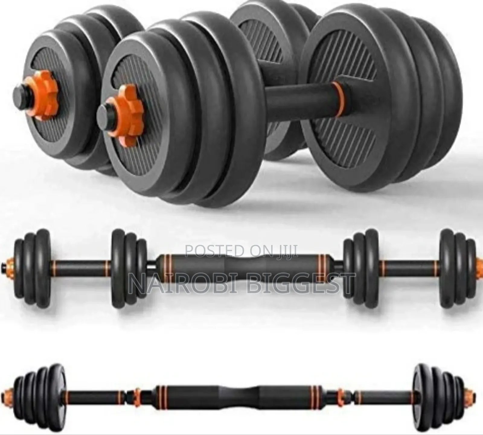 50kgs Adjustable 6 In 1 Set Of Dumbells