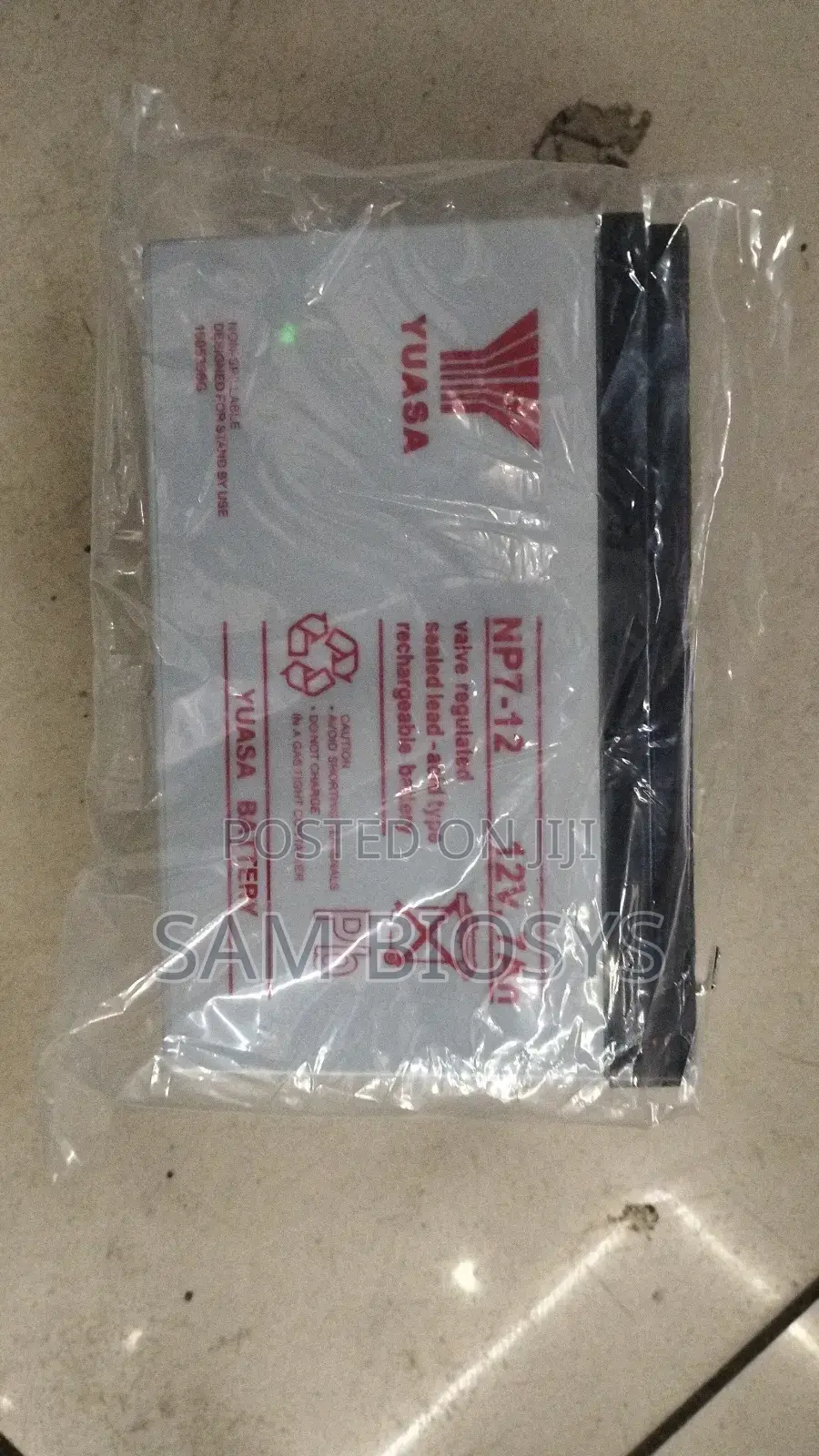Yuasa Original 12v 7ah Back Up Battery