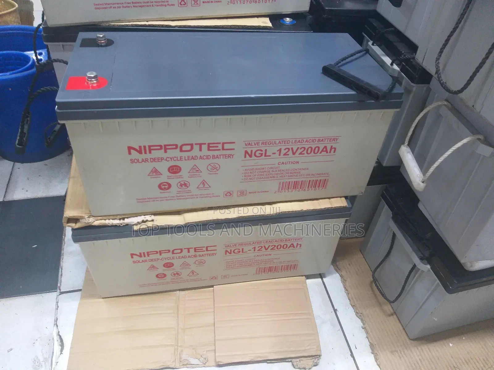 Nippotec 12v200ah/20hrs Solar Deep Cycle Backup Battery