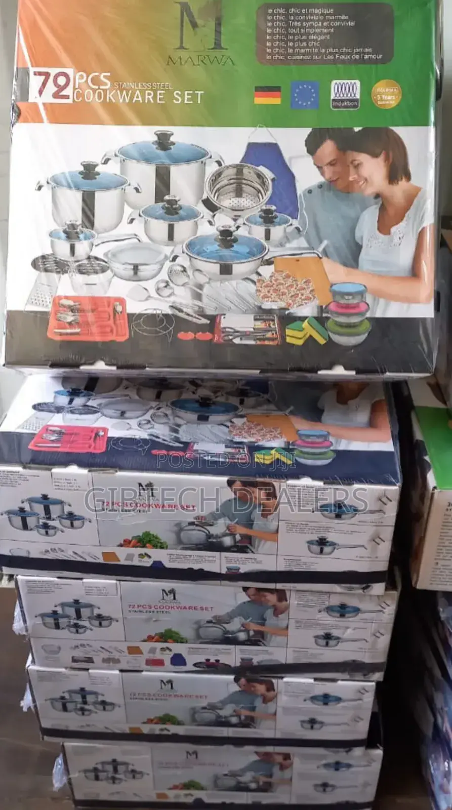 72pcs Marwaa Cookware Set