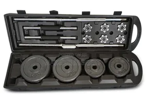 50kgs Mettalic Chrome Dumbells Adjustable for Heavy Weight