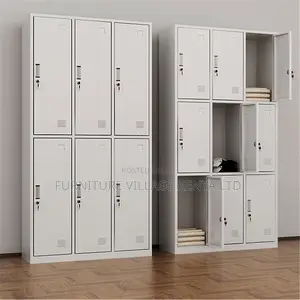 9-Locker Steel Office Cabinet, Metal Storage Cabinet