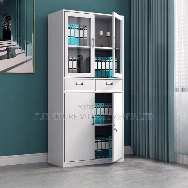 2-Door Metallic Office Storage/ Filling Cabinet (Gray)