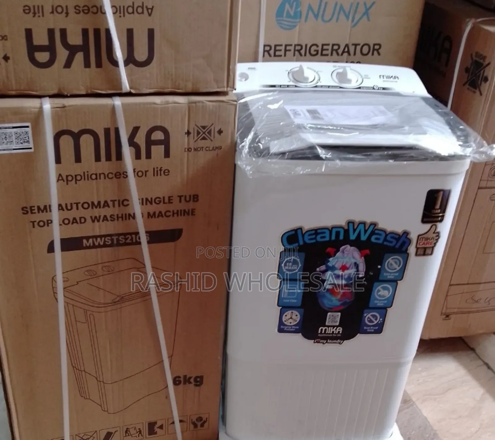 Mika Single Tub Washing Machine (6kgs)