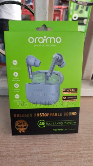 Original Oraimo Freepods Lite Earbuds- Ice Lake Blue